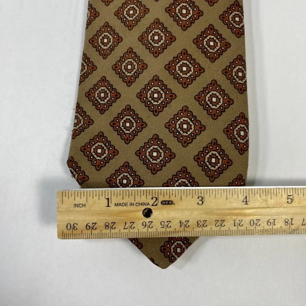 Arthur Frederick Mens Tie 4.25 in W x L56 in  Prob polyester Brown Tan